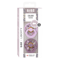 BIBS Colour x Liberty 2 PACK Latex_Chamomile Lawn_Round_6-12m_Violet Sky Mix