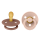 BIBS Nuggi Colour 2 PACK Latex_Symmetrical_6-12m_Blush_Woodchuck