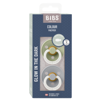 BIBS Nuggi Colour 2 PACK Latex_Symmetrical_0-6m_Sage...