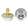 BIBS Pacifier Colour 2 PACK Latex_Symmetrical_0-6m_Sage GLOW_Cloud GLOW