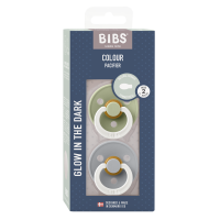BIBS Nuggi Colour 2 PACK Latex_Symmetrical_6-12m_Sage...