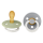 BIBS Sucette Colour 2 PACK Latex_Symmetrical_6-12m_Sage GLOW_Cloud GLOW