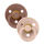 BIBS Pacifier Colour 2 PACK Latex_Anatomical_0-6m_Blush_Woodchuck
