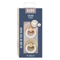 BIBS Nuggi Colour 2 PACK Latex_Anatomical_0-6m_Blush...