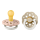 BIBS Pacifier Boheme 2 PACK Latex Round_0-6m_ Blush GLOW_Vanilla GLOW