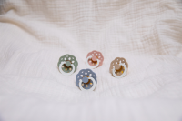 BIBS Pacifier Boheme 2 PACK Latex_Round_0-6m_Sage GLOW_Cloud GLOW
