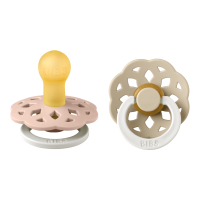 BIBS Nuggi Boheme 2 PACK Latex_Round_6-12m_Blush...