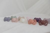 BIBS Sucette Infinity 2 PACK Silicone_Symmetrical_6-12m_Vanilla Peach