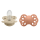 BIBS Sucette Infinity 2 PACK Silicone_Symmetrical_6-12m_Vanilla Peach