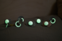 BIBS Nuggi Infinity 2 PACK Silicone_Symmetrical_0-6m_Vanilla GLOW_Blush GLOW