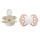 BIBS Nuggi Infinity 2 PACK Silicone_Symmetrical_0-6m_Vanilla GLOW_Blush GLOW