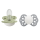 BIBS Nuggi Infinity 2 PACK Silicone_Symmetrical_6-12m_Sage GLOW_Cloud GLOW