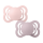 BIBS Sucette Supreme 2 PACK Silicone_Symmetrical_0-6m_Blossom_Dusky Lilac