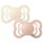 BIBS Pacifier Supreme 2 PACK Silicone_Symmetrical_6-12m_ Ivory_Blush