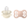 BIBS Pacifier Supreme 2 PACK Silicone_Symmetrical_6-12m_ Ivory_Blush