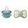 BIBS Pacifier Supreme 2 PACK Silicone_Symmetrical_6-12m_Island Sea_Sage