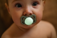 BIBS Pacifier Supreme 2 PACK Silicone_Symmetrical_0-6m_ Sage GLOW_Cloud GLOW