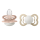 BIBS Sucette Supreme 2 PACK Silicone_Symmetrical_6-12m_ Blush GLOW_Vanilla GLOW