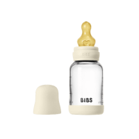 BIBS Glas Anti Kolik Flasche Latex 120ml Ivory