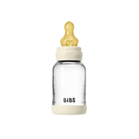 BIBS Anti-Colic bouteille en verre  Latex 120ml Ivory