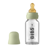 BIBS Glas Anti Kolik Flasche Latex 120ml Sage