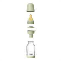 BIBS Glas Anti Colic Bottle Latex 120ml Sage