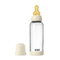 BIBS Glas Anti Kolik Flasche Latex 240ml Ivory