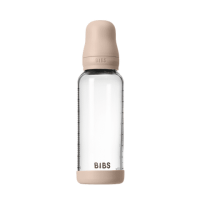 BIBS Glas Anti Kolik Flasche Latex 240ml Blush