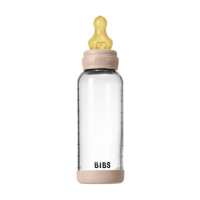 BIBS Anti-Colic bouteille en verre Latex 240ml Blush