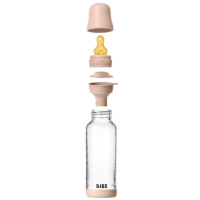 BIBS Anti-Colic bouteille en verre Latex 240ml Blush