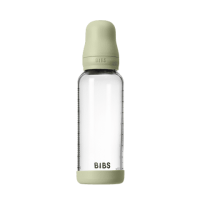 BIBS Glas Anti Colic bottle Latex 240ml Sage