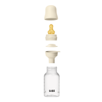 BIBS Baby Bottle Anti Colic Latex 150 ml Slow Flow Ivory