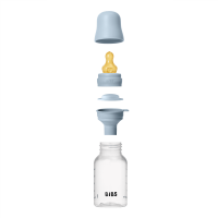 BIBS Baby Bottle Anti Colic Latex 150 ml Slow Flow Baby Blue