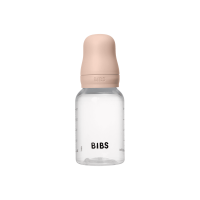 BIBS Baby Bottle Anti Colic Silicone 150 ml Slow Flow Blush