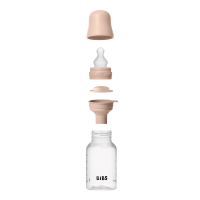 BIBS Baby Bottle Anti Colic Silicone 150 ml Slow Flow Blush