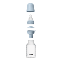 BIBS Baby Bottle Anti Colic Silicone 150 ml Slow Flow Baby Blue
