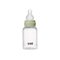 BIBS Baby Bottle Anti Colic Silicone 150 ml Slow Flow Sage