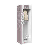 BIBS Baby Bottle Anti Colic Silicone 270 ml Medium Flow Ivory