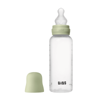 BIBS Baby Bottle Anti Colic Silicone 270 ml Medium Flow Sage