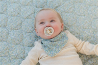 BIBS x Liberty Bandana Latz Eloise Ivory