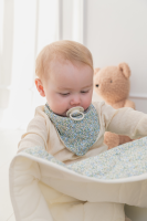 BIBS x Liberty Bandana Latz Eloise Ivory