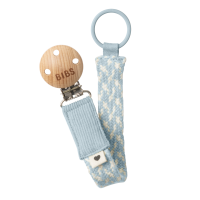 BIBS Nuggi Clip Braided Baby Blue_Ivory