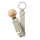 BIBS Pacifier Clip Braided Sand_Ivory