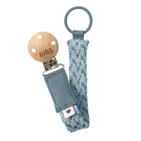 BIBS Nuggi Clip Braided Petrol_Baby Blue