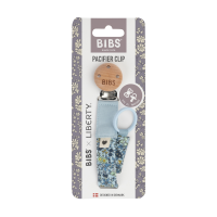 BIBS x Liberty Nuggi Clip Chamomile Lawn Baby Blue