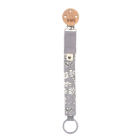 BIBS x Liberty Nuggi Clip Capel Fossil Grey