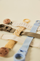 BIBS Nuggi Clip Ribbon Dusty Blue