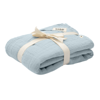 BIBS Muslin Swaddle 120x120cm Baby Blue