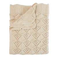 BIBS Knitted Blanket Wavy Ivory