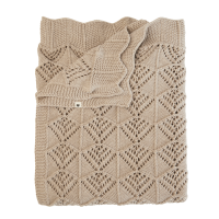 BIBS Knitted Blanket Wavy Vanilla